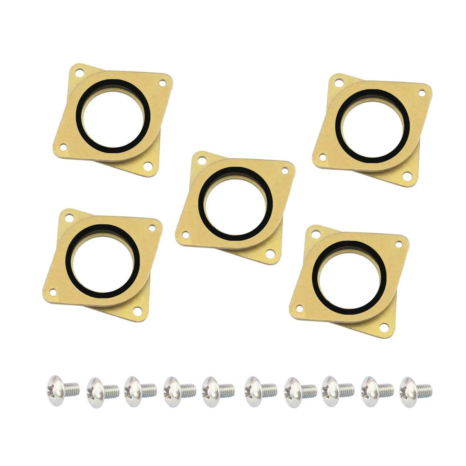 

NEMA Stepper Motor Steel and Rubber Vibration Dampers with M3 Screw for 3D Printer, CNC 5-Pack