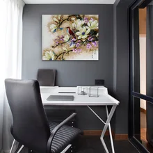 Мудрая сова цветок DIY Цифровая живопись маслом Декоративная живопись