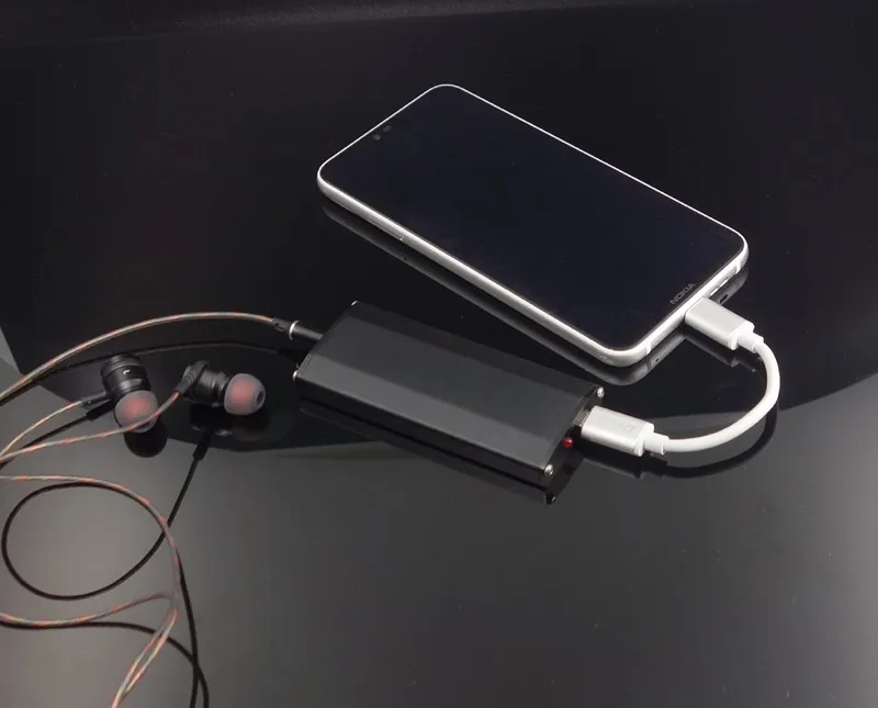 A1 Portable Mini DSD ES9028Q2M HiFi USB Audio decoder With Headphone Amplifier DAC for PC and Phone Android system