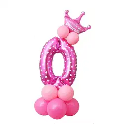 Алюминиевый шар из фольги, 32 дюйма, вечерние, размер лаги, розовый шар для дня рождения, вечеринки, летней церемонии, юбилея