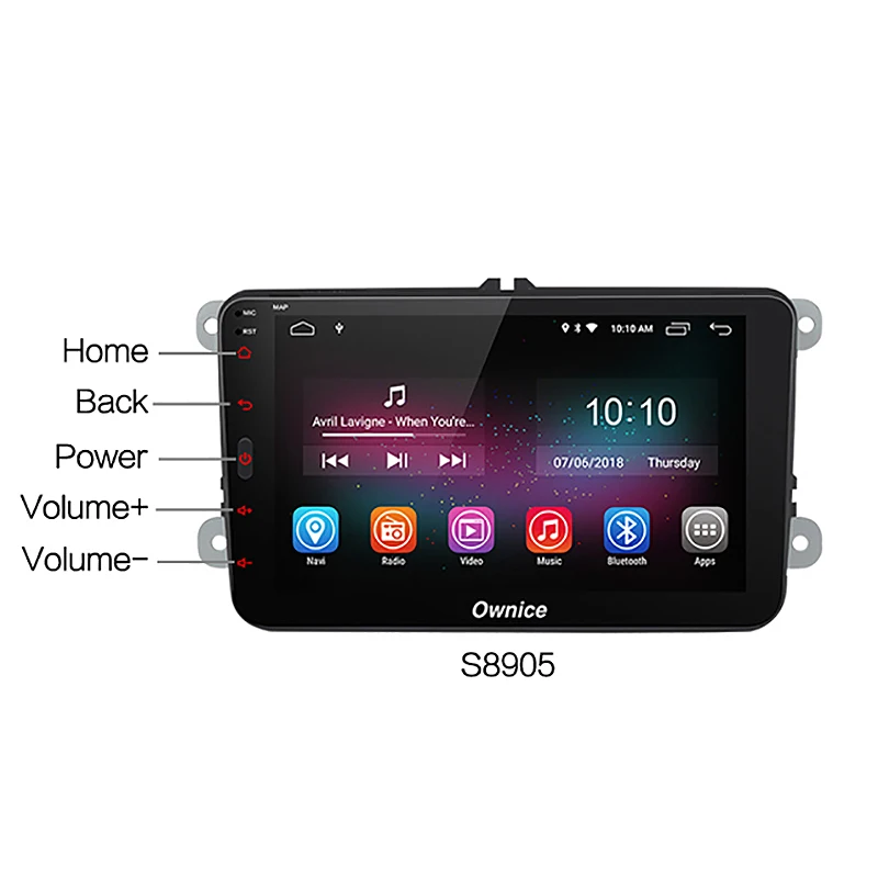 Clearance Ownice K1 S8905E Octa 4 Core Android 8.1 2G Ram Support 4G Lte Car Gps 2 Din For Volkswagen/Skoda/Seat 2
