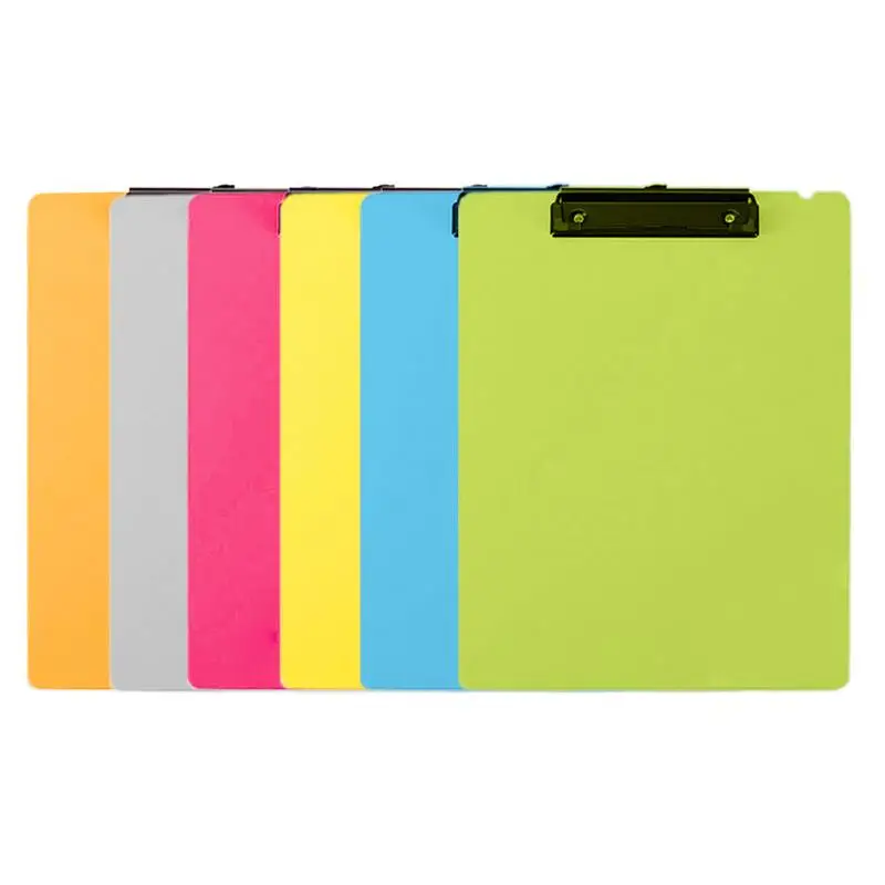 

High Quality A4 A5 Exam Paper Writing Boards With Clip PP Business Document File Folder Clipboard Office And School Stationery