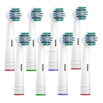 

8PCS Electric Tooth Brush Heads Replacement For Braun Oral B Soft Bristle,Vitality Dual Clean/Professional Care SmartSeries