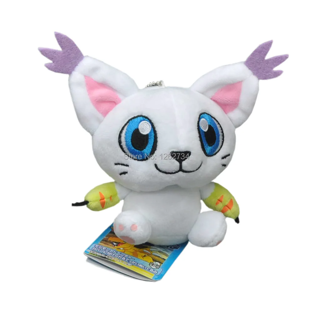 10/лот Digimon Agumon gabumon Gomamon Biyomon Palmon Patamon Tailmon 9-14 см плюшевый брелок-подвеска фигурка игрушка Розничная