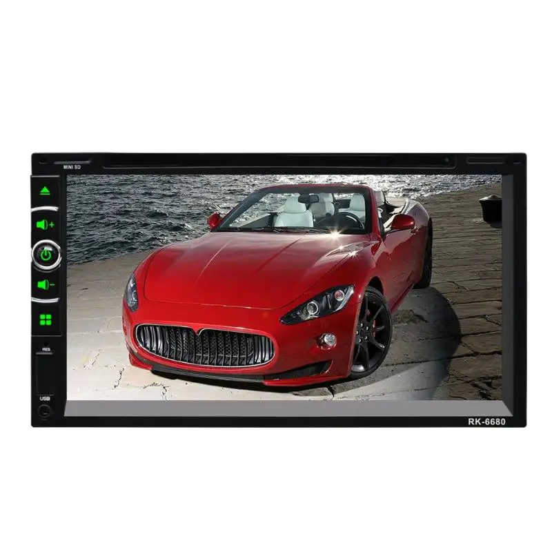 

6680 6.95 Inch Touch Screen 2DIN Car Stereo MP5 DVD Player FM Radio BT AUX