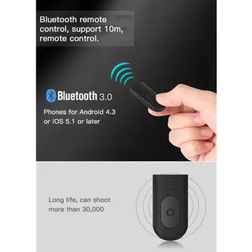 Палка Poweradd с Bluetooth на 360 градусов для селфи затвором штатив монопод подставка