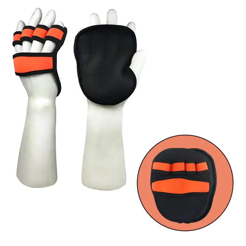 2 قطعة للجنسين قفازات تمرين الحديد اليد حامي الاثقال رياضة التدريب جرافات مضاد الوزن رفع التدريب قفازات القبضات منصات