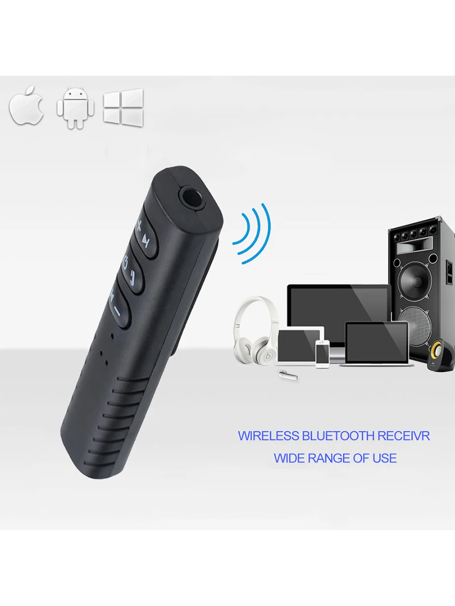 Автомобильный Bluetooth приемник AUX 3 5 мм адаптер громкой связи автомобильный