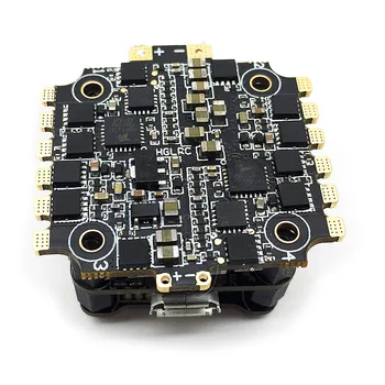 

HGLRC XJB F438-TX20.V2-ELF F4 Flight Controller OSD 4in1 38A Blheli_S ESC 5.8G FPV Transmitter 600TVL Camera for RC Racing Drone