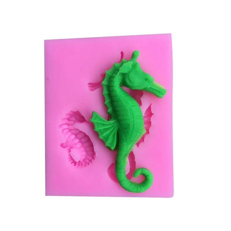 

Seahorse Silicone Mold Designer DIY 3D Wall Panel Clay Mold Molde Hormigon Betonform Concrete Molds for Plaster