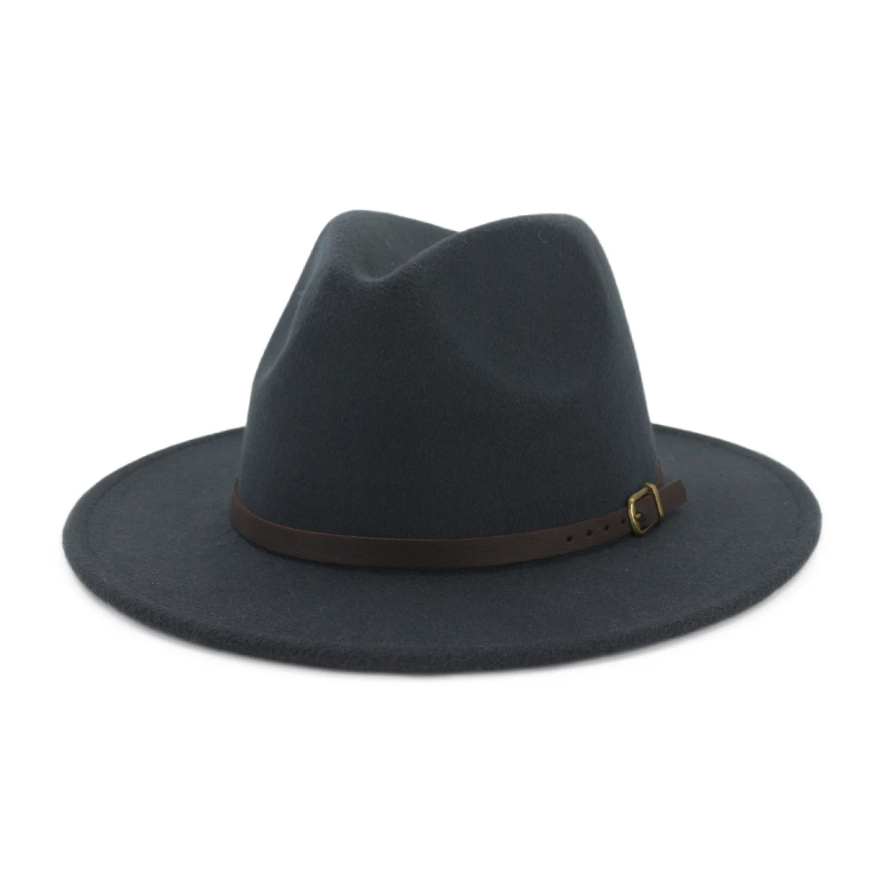 Новая Осенняя мужская шляпа Fedora Wo Мужская мода джаз лето весна черный имитация