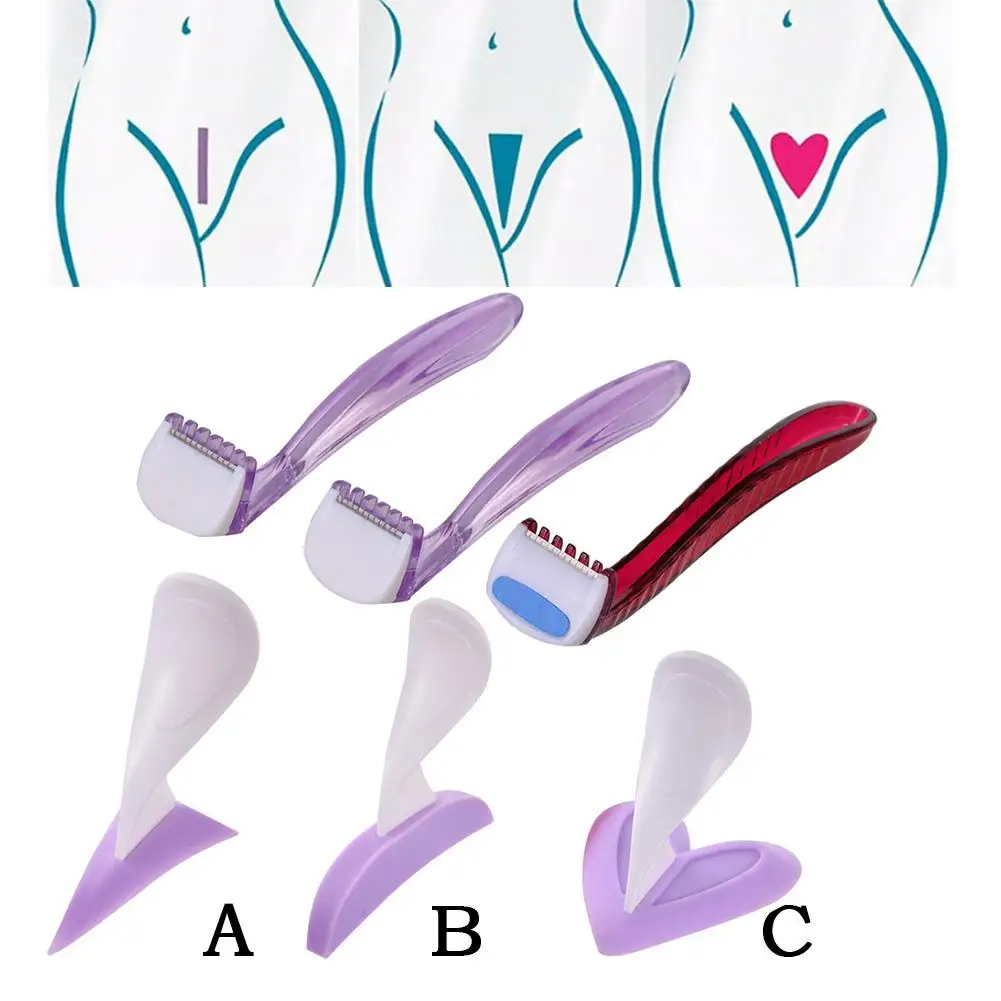 Женский бикини, выделенный приватный шаблон для бритья, сексуальные женские волосы, бритва для лобковых волос, интимный инструмент для формирования формы, щетка для бритья