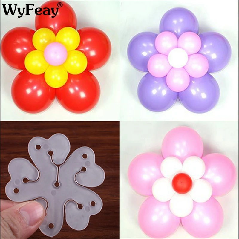 

10pcs/lot Balloon Seal Clip Multi Balloon Sticks Balloon Accessories Plum Flower Clip Practical Convenient Balloon Sealing Clamp