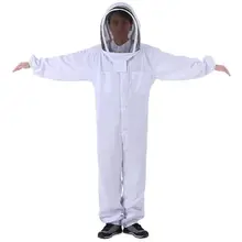 Профессиональный пчеловодный костюм пчеловода из хлопка со съемной защитой лица