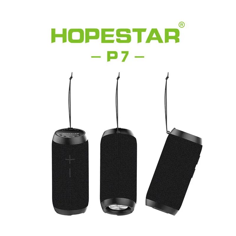 HOPESTAR P7 Портативный беспроводной водонепроницаемый Bluetooth динамик Ipx6 Колонка коробка бас мини сабвуфер стерео громкий динамик зарядка Mobil