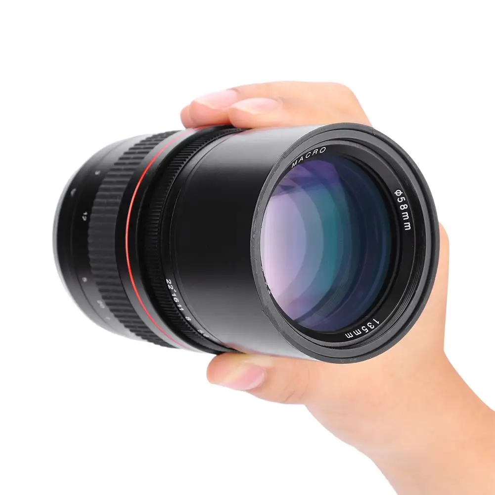 135 мм F2.8 DSLR Полнокадровый телеобъектив Большая диафрагма ручная фиксированная