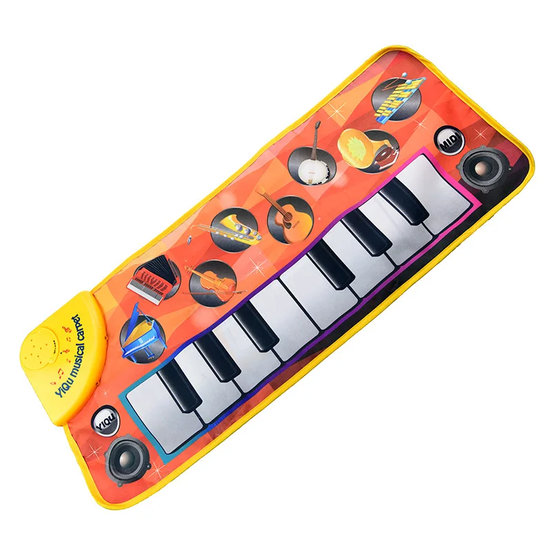 F Children's Flash Piano Carpet Home Rugs Baby Multifunctional Musical Game Mats New Kind of Cushion Foot Step Dancing Mat | Дом и сад