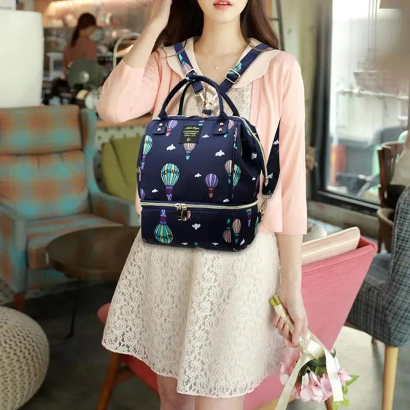 

Fashion Mummy Diaper Bag Printed Maternity Bag Waterproof Nappy Bags Large Capacity Diaper Backpack for Baby Care
