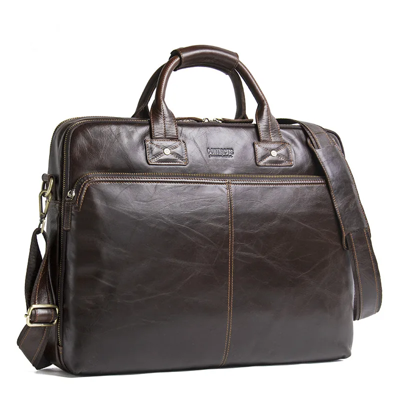 

2019 Men Bag Luxury Handbags Genuine Leather Men's Brand High Quality Shoulder Bags Designer Male Messenger Business Briefcase