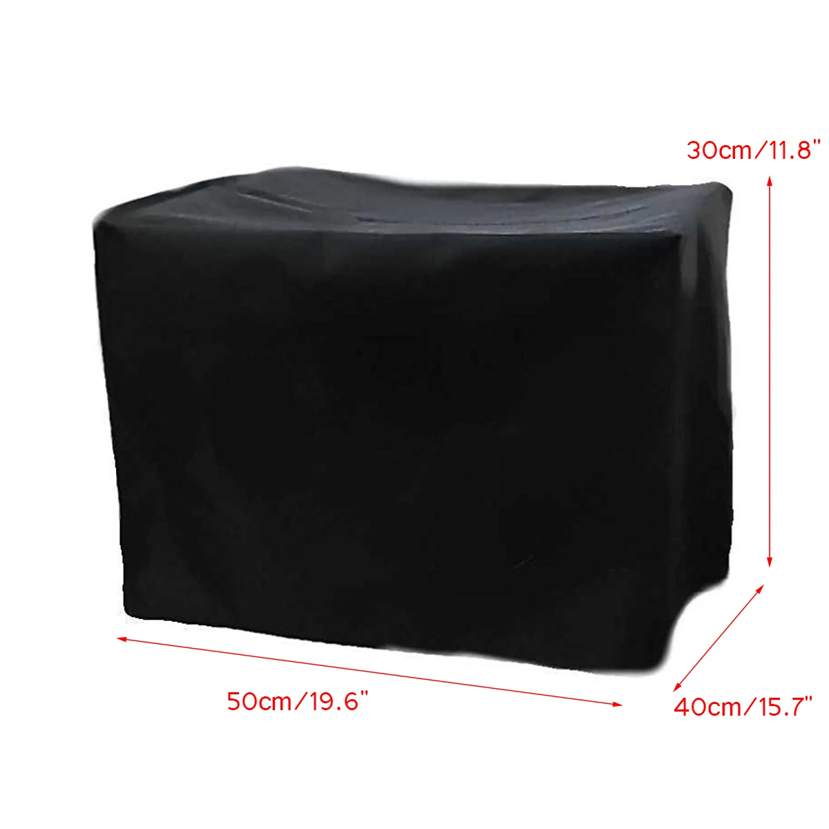 Polyester-cotton Dust Cover for OfficeJet Pro 8600 Printer Chair Table Cloth Black Outer Silver-grey Lining 20x16x12''