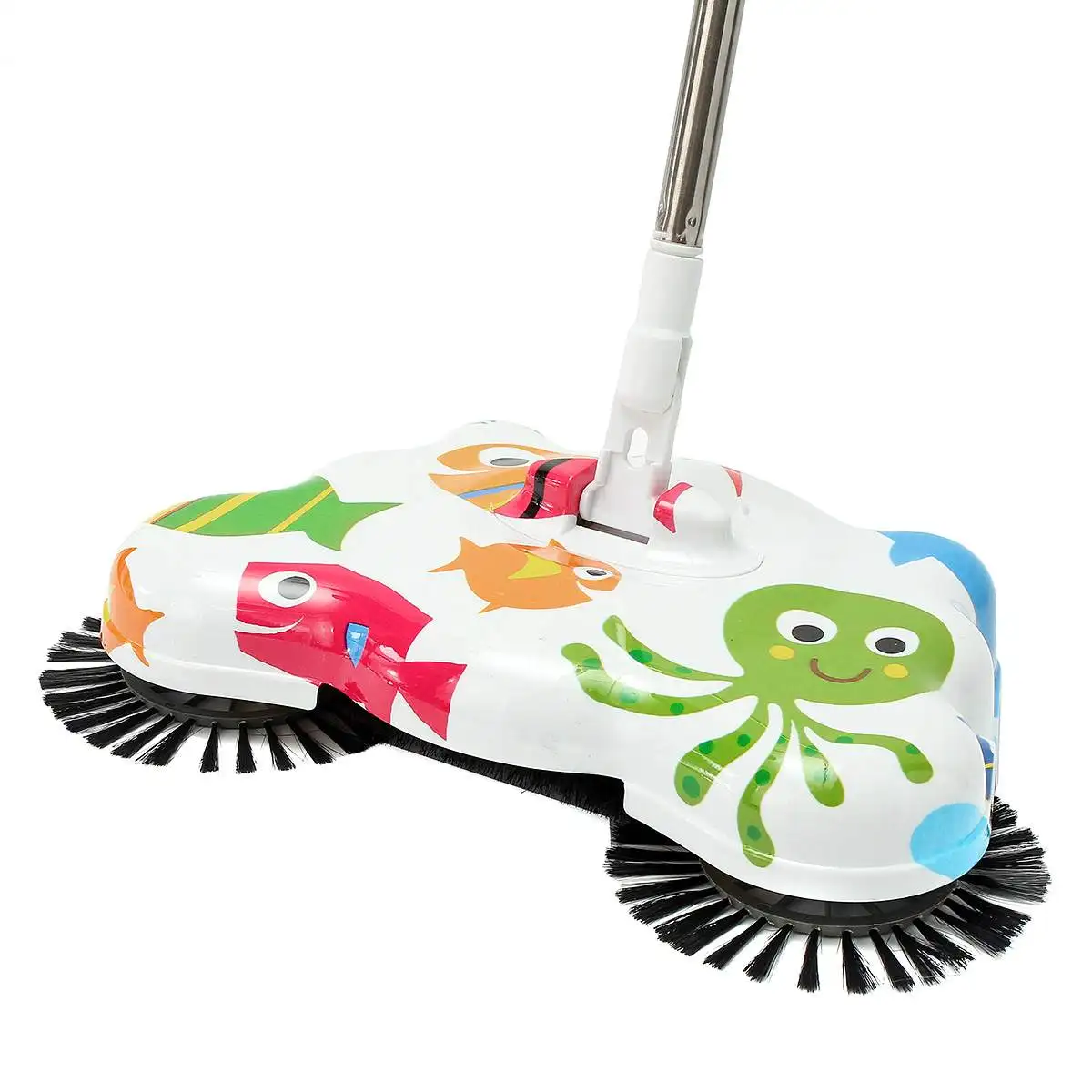 Hand Push Sweeper Magic Broom Stainless Steel Sweeping Machine 360
