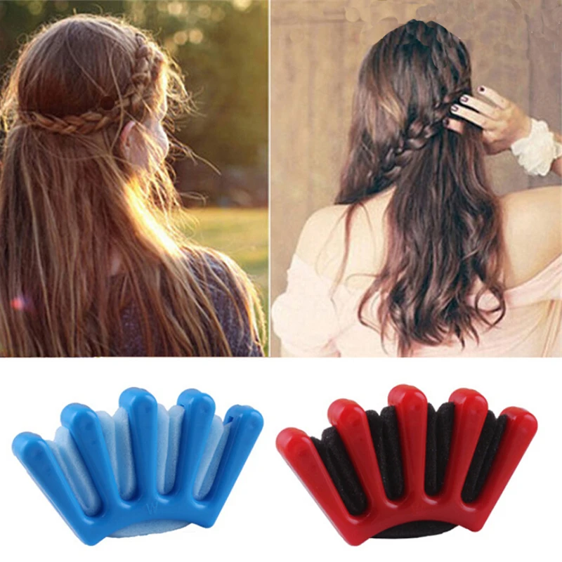 2 Colors Lady French Hair Braiding Tool Weave Sponge Plait Twist Hairstyling Braider DIY Accessories 2 Colors Lady French Hair Braiding Tool Weave Sponge Plait Twist Hairstyling Braider DIY Accessories