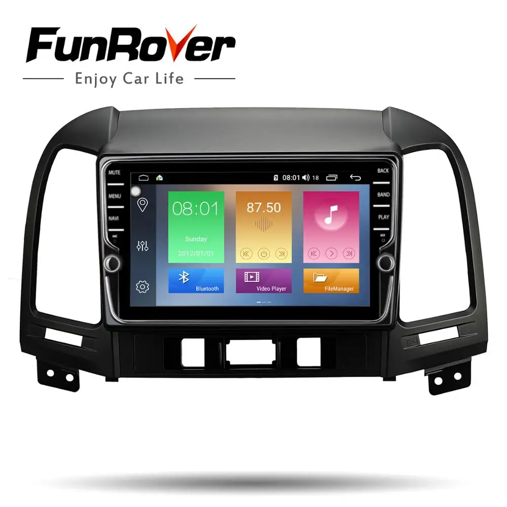 Excellent Funrover 2 din android 9.0 car dvd player For Hyundai Santa Fe 2005 2006 2007 2008 2009 2010 2011 2012 radio gps navigation DSP 2 Excellent Funrover 2 din android 9.0 car dvd player For Hyundai Santa Fe 2005 2006 2007 2008 2009 2010 2011 2012 radio gps navigation DSP 2