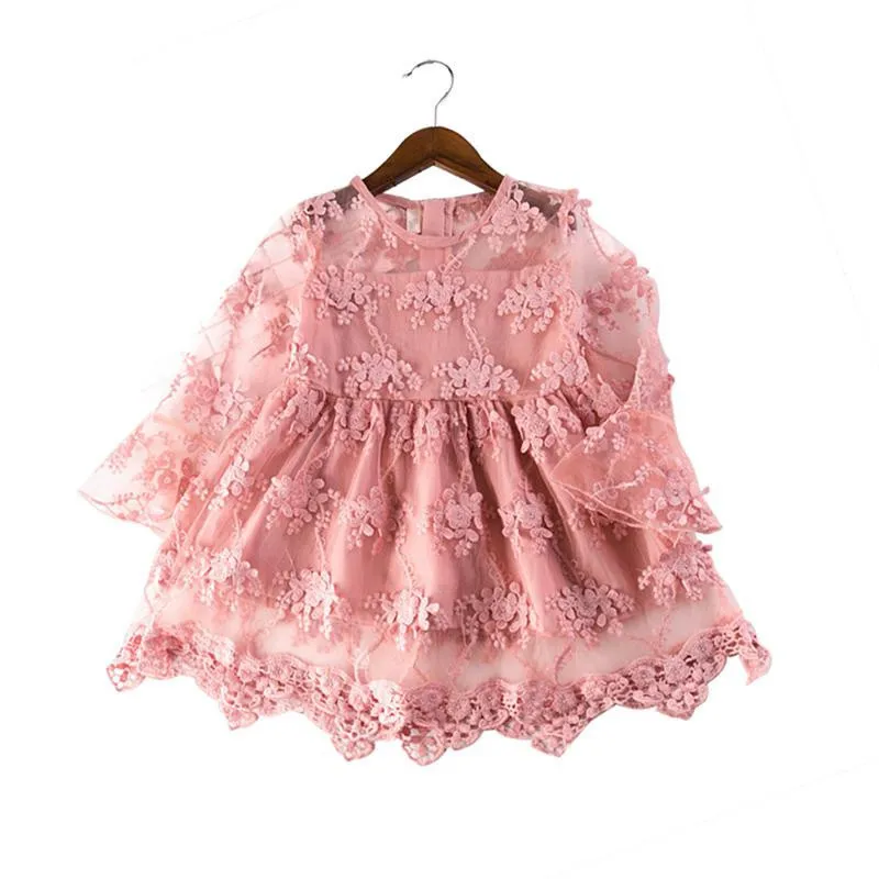 

Summer Girl Clothes Kids Dresses For Girls Lace Flower Dress Baby Girl Party Wedding Dress Children Girl Princess Dress