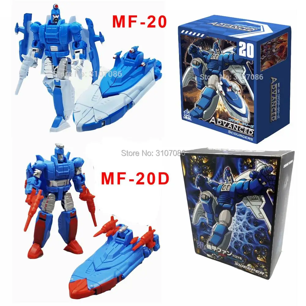 

G1 MF-20 MF20 MF20D MF-20D Scourge MFT Transformation hovercraft Mode Sweep Pioneer Series Pocket War Action Figure Robot Toys