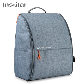 

Insular Polyester Large Mommy Daddy Backpack Baby Diaper Nappy bag Travel Storage Bag with Stroller Straps Changing Mat Wet