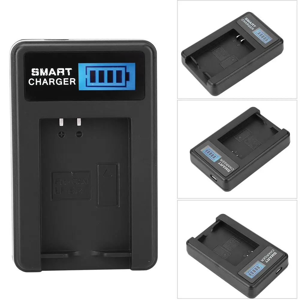 

LP-E12 Battery Charger Single Slot USB Charging with LCD Screen for Canon Rebel SL1 EOS 100D/EOS M/EOS M2/EOS M10