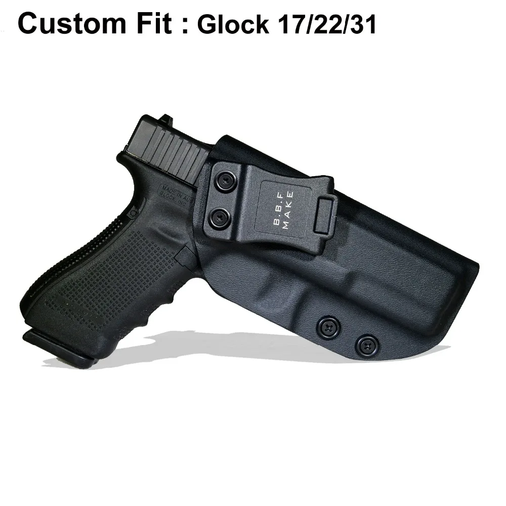 B.B.F Make IWB Tactical KYDEX Gun Holster Fits Glock 17 22 31 Inside Concealed Carry Waistband