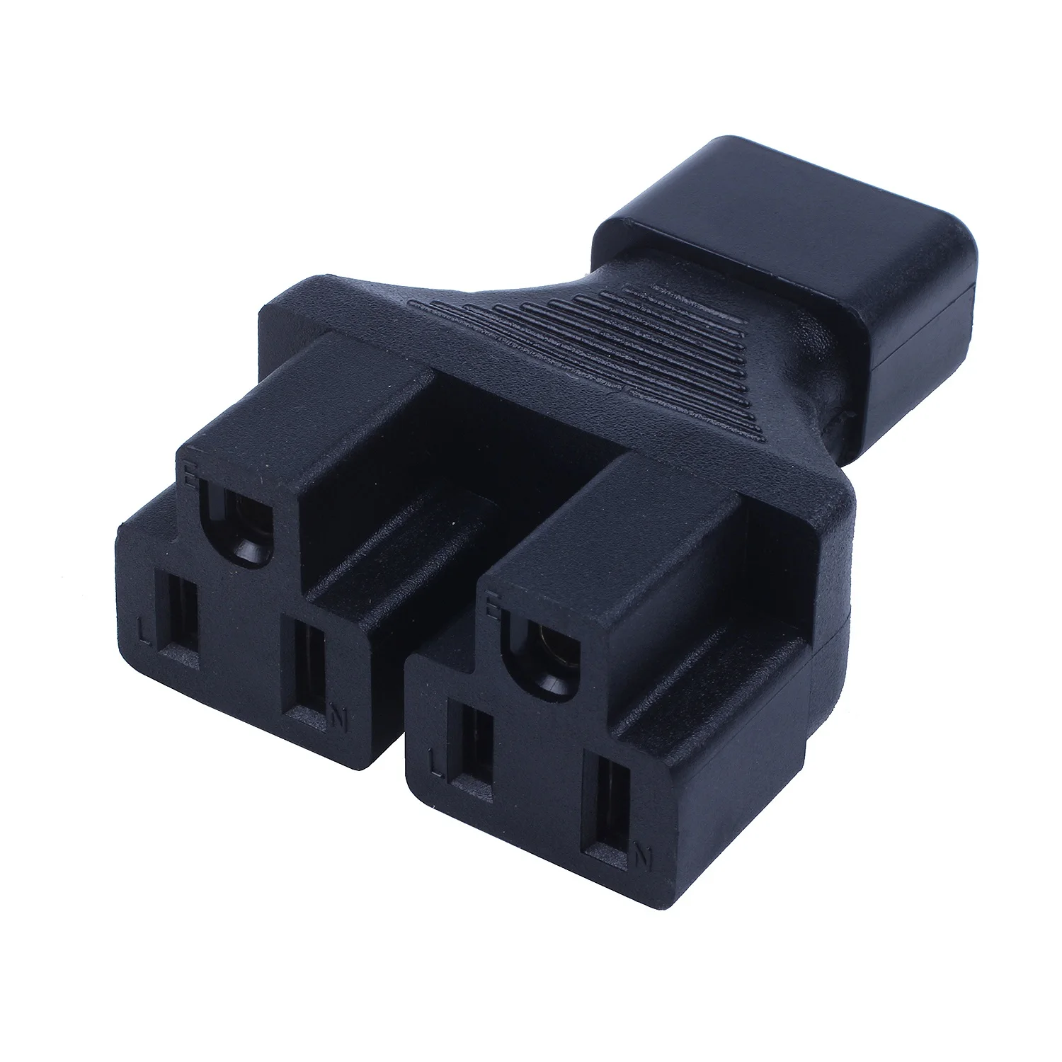 IEC 320 C14 до 2 x Nema 5-15R адаптер питания До 2x US 3pin Женский Черный | Электроника