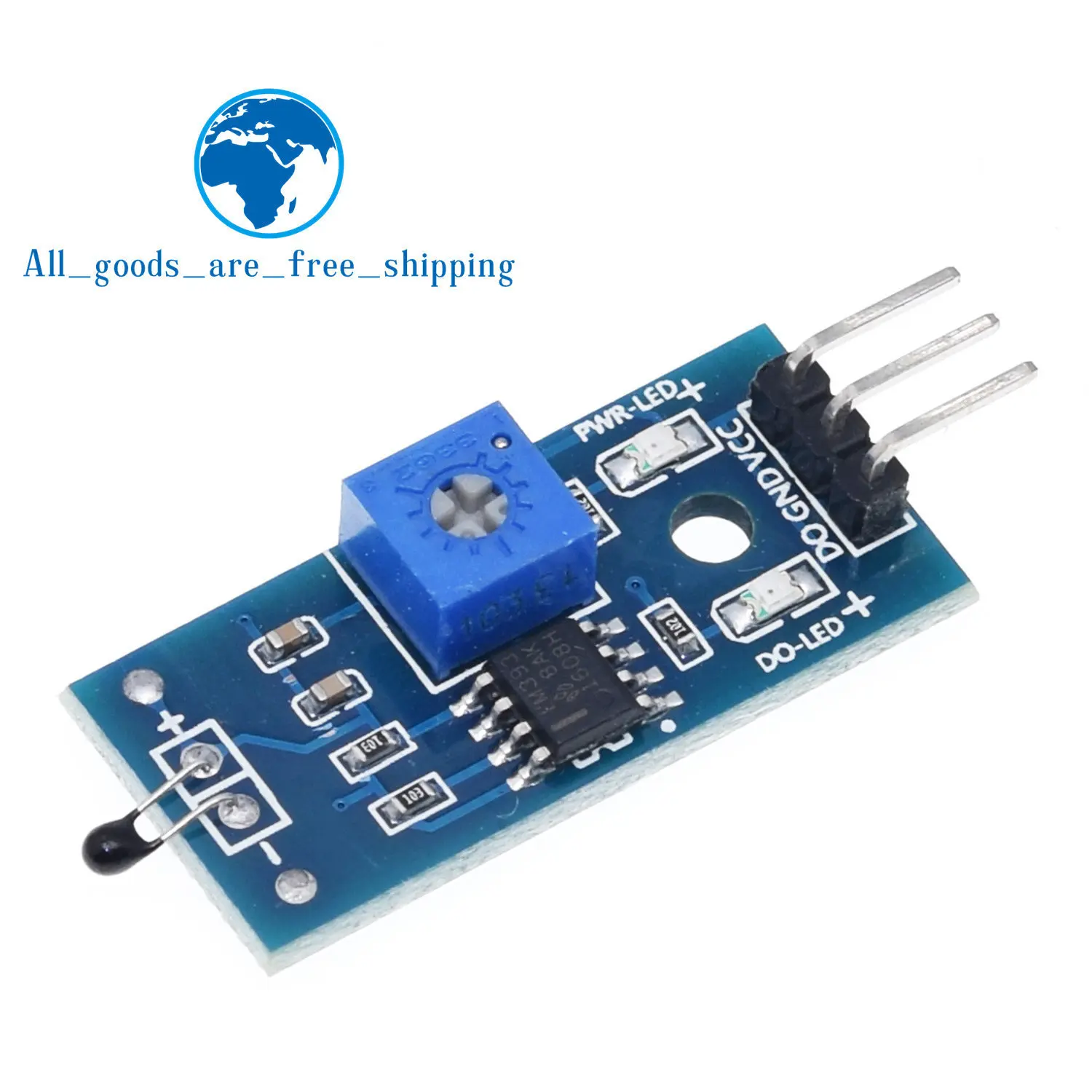 

TZT Thermistor temperature sensor module thermal sensor module DO the digital output/temperature control switch For Arduino