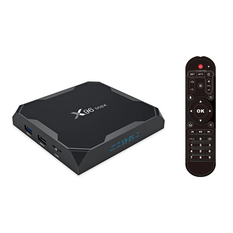 X96 MAX S905XII 4 K HD TV Box Android 8,1 Smart Media Player Set Top