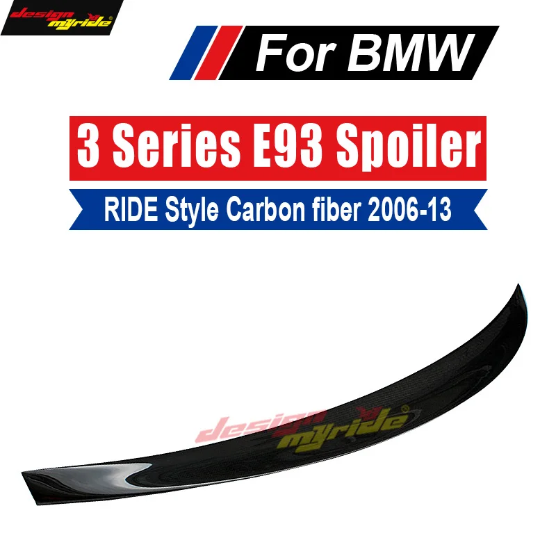 For BMW E93 Tail Rear Spoiler Wing Lip Ride style Carbon fiber 320i 323i 325i 328i 330i 335i tail 2006-13 | Автомобили и