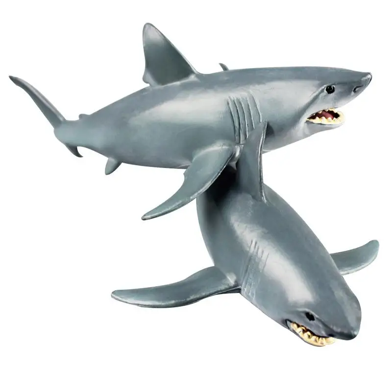 Blue Shark Shaped Marine Life Toy Shark Marine Animal Model Early Education Toy for Children Blue Shark Shaped Marine Life Toy Shark Marine Animal Model Early Education Toy for Children