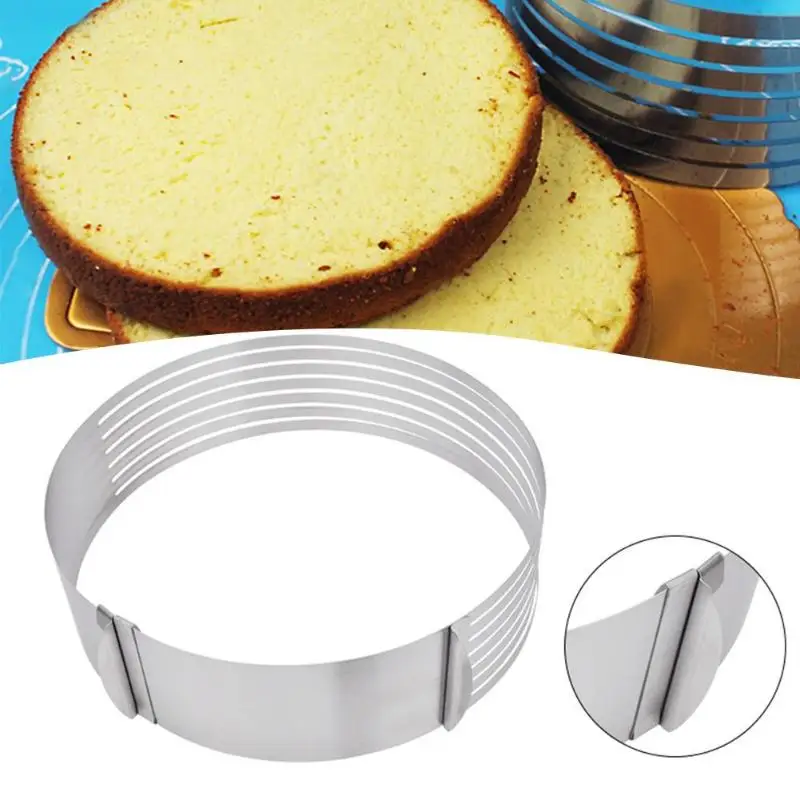 

Adjustable Cake Layer Cutter Mold Stainless Steel Round Cake Layer Cutter Mold Cake Slicer Circle Cake Mold