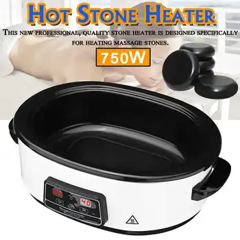 

220V Electric massage stone heater Heating Machine LCD Display hot stone heater electric massage stone heater EU Plug