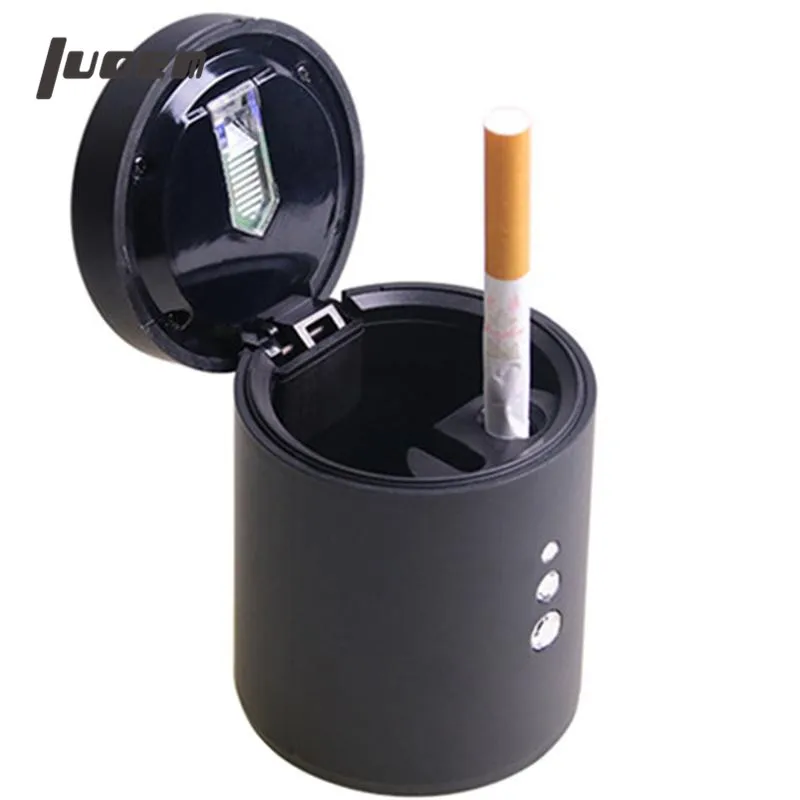 LUOEM Car Cigarette Ashtrays Smokeless Auto Cigarette Ash Holder with