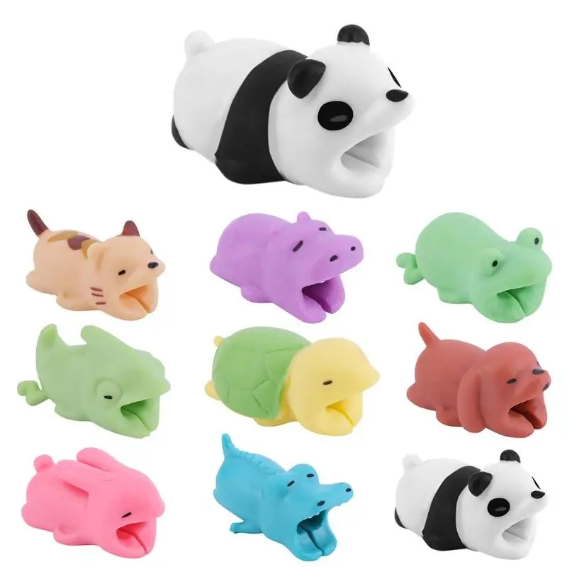 

Cute Bite Cartoon Animal Cable Protector Cord Wire Protection Cable Winder