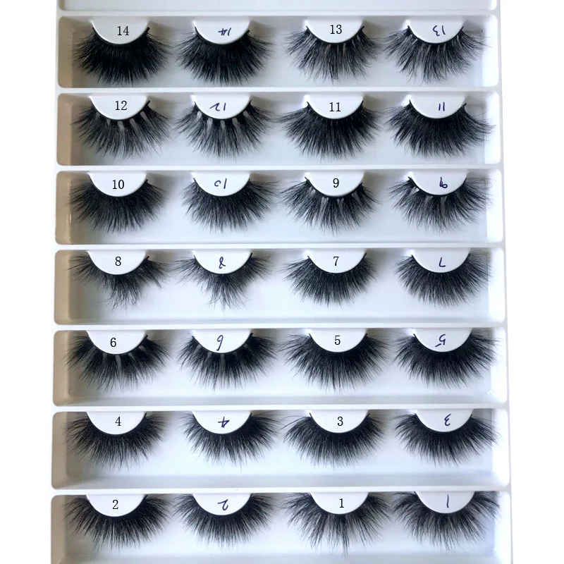 

100% Mink Eyelashes False Eyelashes Crisscross Natural Fake lashes Length 25mm Makeup 3D Mink Lashes Extension Eyelash Beauty