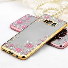 Роскошный чехол из ТПУ с цветами для samsung Galaxy A30 A50 M20 M10 S10 S9 S8 Plus S10e A9S A8S