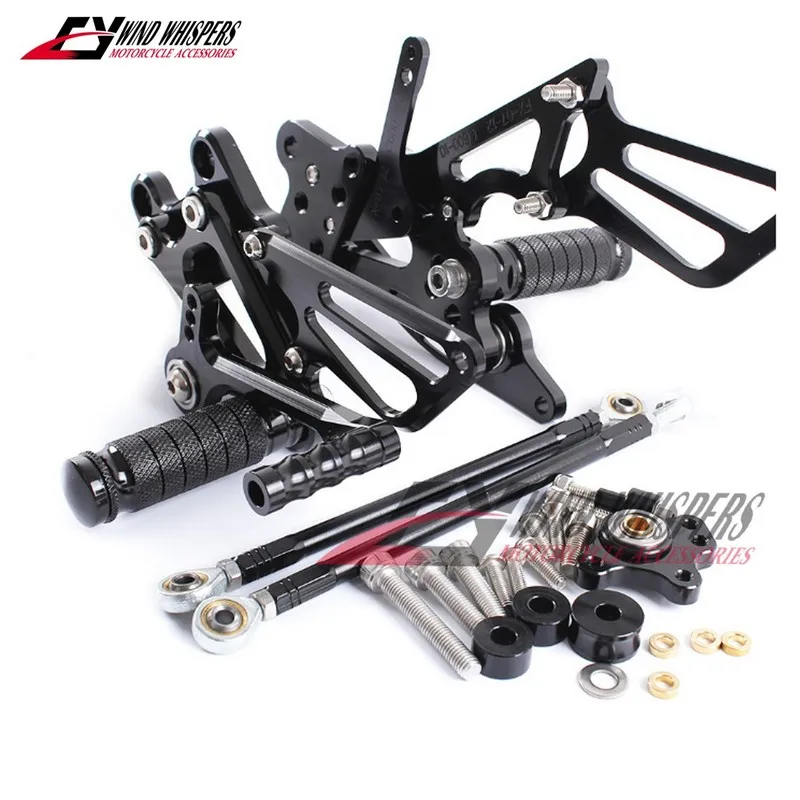 Motorcycle CNC Adjustable Rearset Footpeg Foot Pegs Rear Sets For Honda