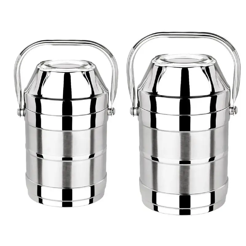 

1.5/2L Thermal Insulation Stainless Steel Lunch Box Bento Food Container Food Storage Tiffin Box Dinnerware Set