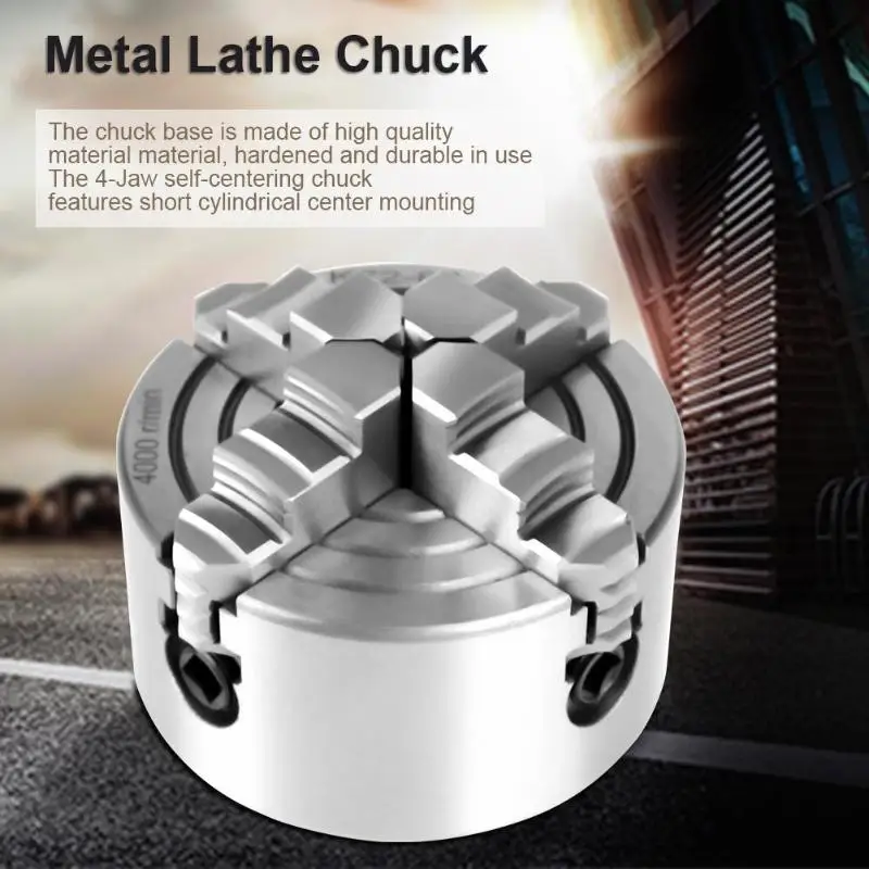 

high hardness wear resistance and durability Small size Manual Self-centering DIY Metal Wood Lathe Chuck Woodworking Accessories