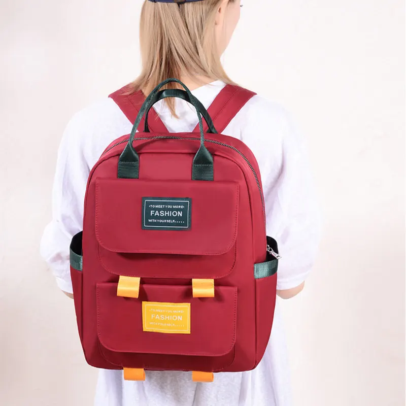 

New Casual Fashion Oxfort Waterproof Female Backpack Women 2019 School Bag For Student Teenager Ladies Girls Shoulder Backpacks