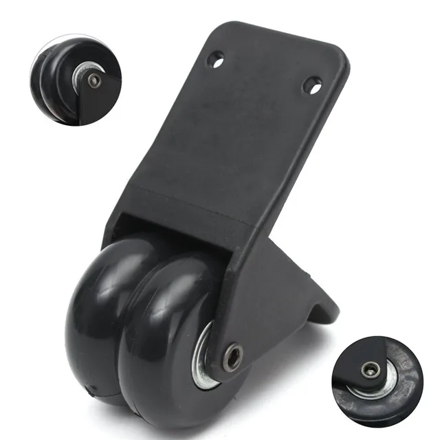 Rubber Replacement External Suitcase Wheel Travel Luggage Wheels Black