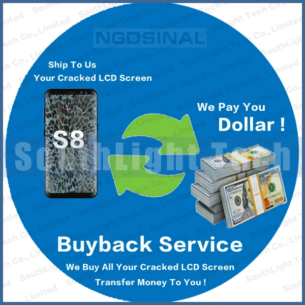 AMOLED Recycle Buyback сервис для Samsung Galaxy S8 ЖК-экран G950 G950F дисплей Wth frame Plus G955 G955F сенсорный
