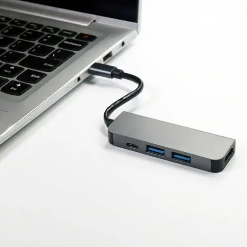 Преобразователь типа C в HDMI HD USB концентратор 4 1 адаптер с портом для зарядки MacBook